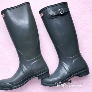 Hunter Charcoal Tall Waterproof Boots 7
